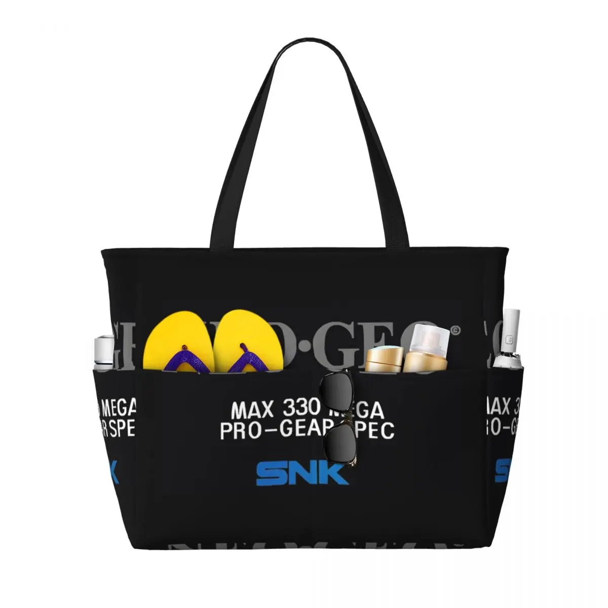 Neo Geo Logo Neogeo Arcade Beach Tote Bag Sport Gym Yoga Duffle Large Tote Bag Women Travel Bag Fitness bag