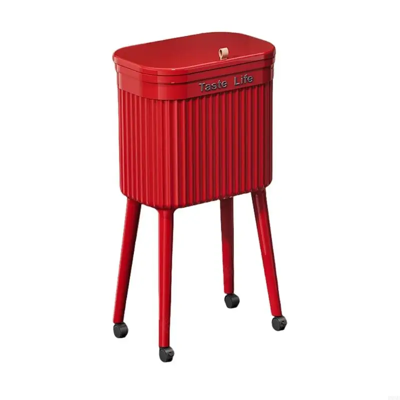 Contemporary Tall Garbage Can High Capacity Removable Inner Bucket For Disabled Users B95B
