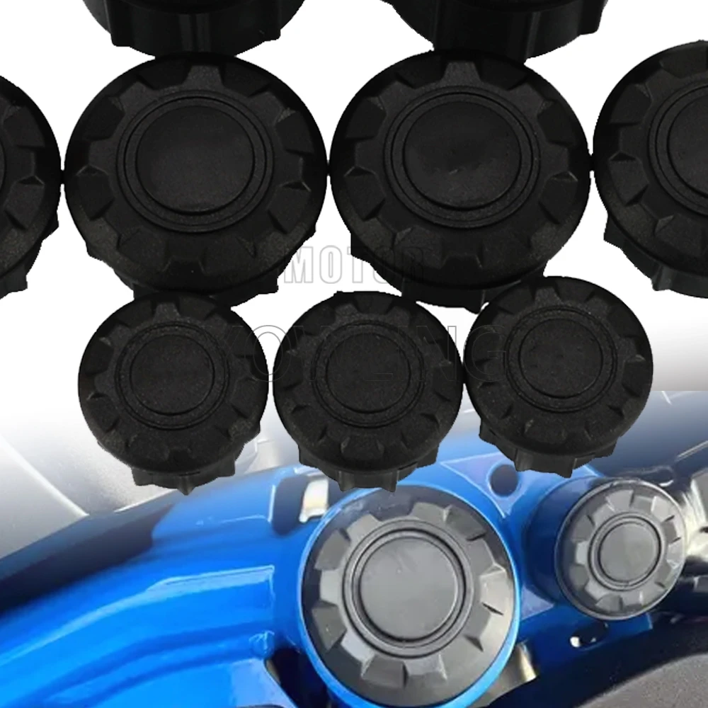 

9 шт. заглушки для отверстий в раме мотоцикла для BMW R1250 GS LC 2018-2022 R1250 GS Adventure 2018 ~ 2025 R1200 GS LC/ADV 2014-2018