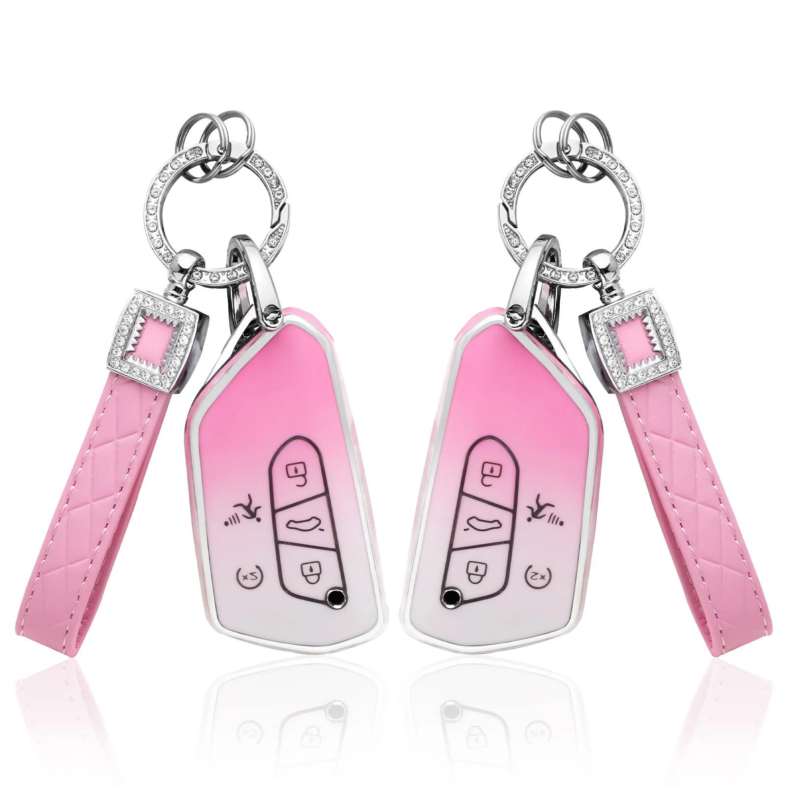 

Car Key Shell Case for VW Touareg/Lamando/Golf 7/Tharu/Bora/Tiguan L - MQB Remote Control Cover Modification Upgrade