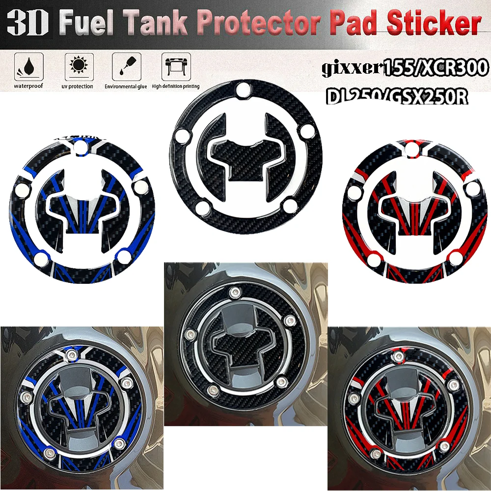 For Suzuki Stickers Motorcycle Accessories Tank Covers GSXS GSX DL Vstrom V Strom SV 250R SV650 S750 8S 250 650 750 800 950 1050
