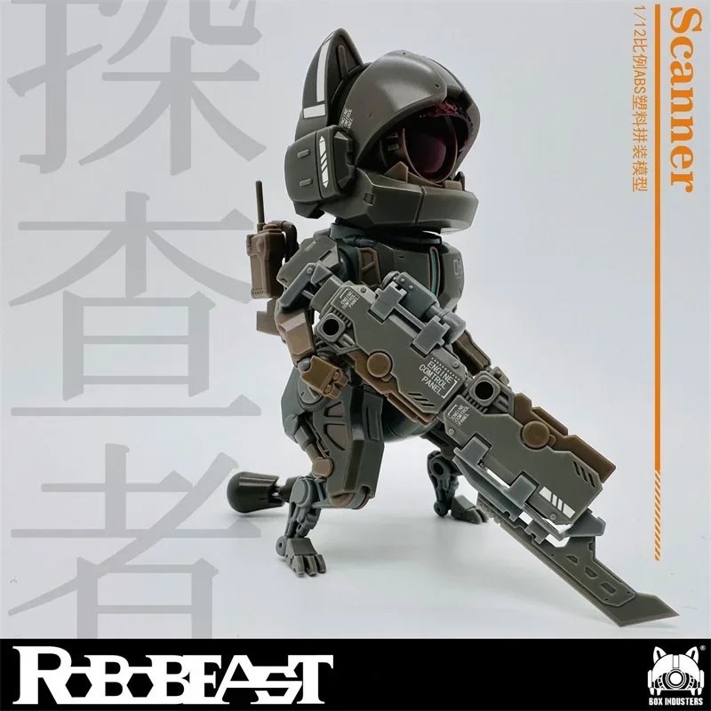 In Stock！Robobeast Model Scanner Neko Cat Robot 1/12 Assembling Mecha Model Action Figure Collectible Gift Toys