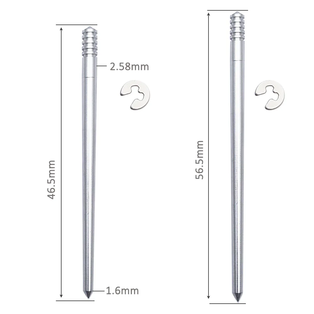 다이어프램 부품용 기화기 메인 제트, 오토바이 개조 기화기 메인 오일 니들 및 클립, 46.5mm, 56.5mm, 51.5mm, 세트당 2 개