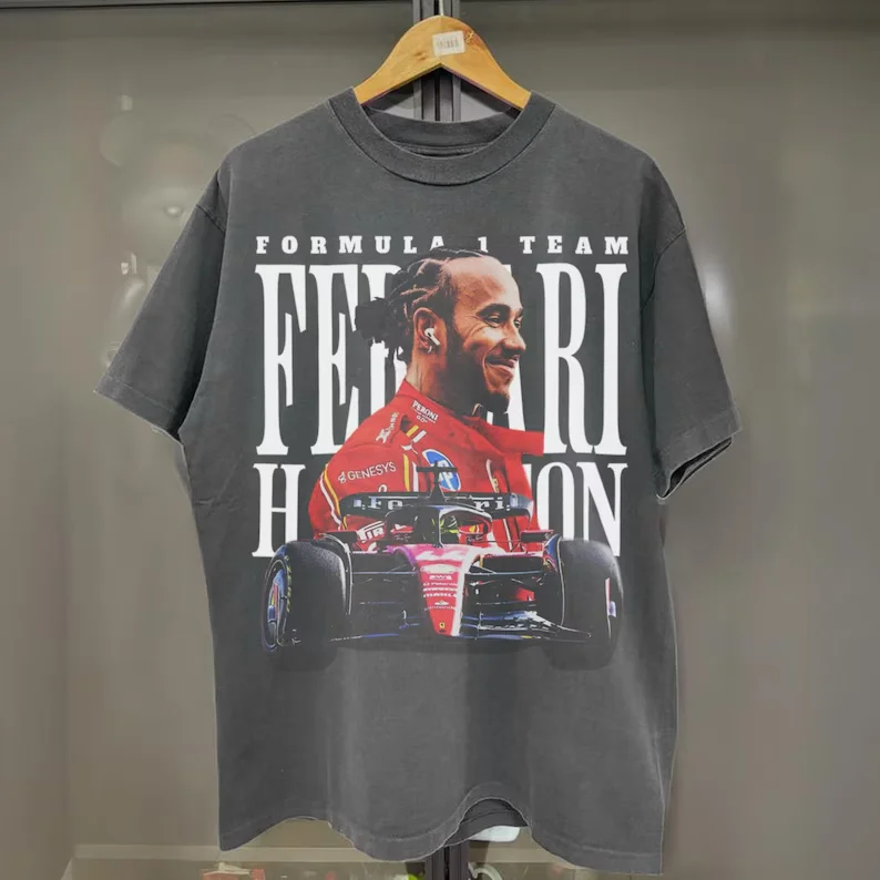 2026 Sommer Formula Racer Herren T-Shirt 100% Baumwolle Unisex Kurzarm Fan-Geschenk Hiphop Y2k Lässiges T-Shirt – Detail 4