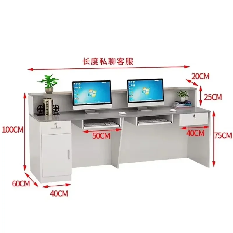 مكاتب التصميم الكلاسيكي بار الشمال الأبيض مكتب الاستقبال مكاتب الاستقبال الخروج الأثاث التجاري Mostrador #3