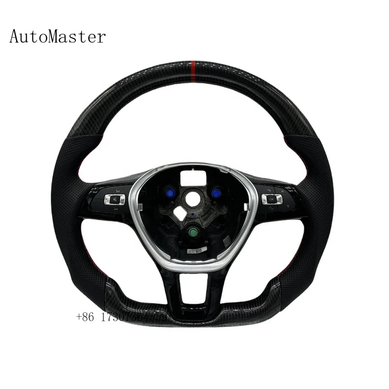 Suitable for Voalkswage Polo Jetta Passat B8, Tiguan L, Touareg T6 Kaidi's Carbon Fiber Customized Steering Wheel