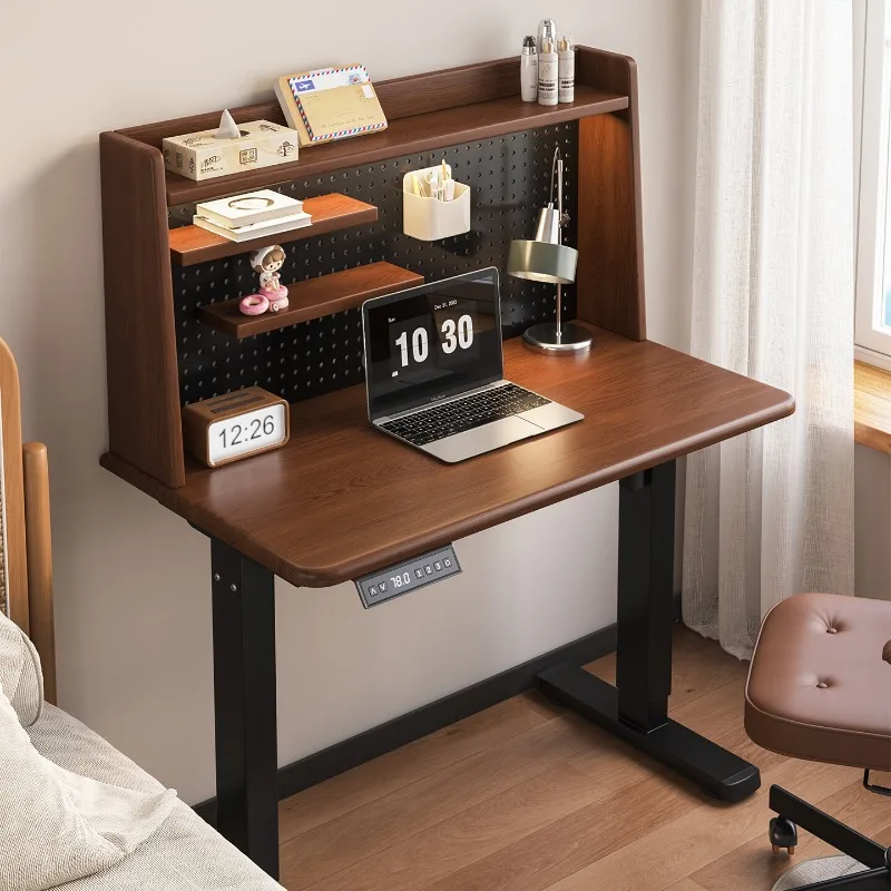 Solid wood lifting desk small size bedside desk electric adjustment study table bedroom small apartment computer table