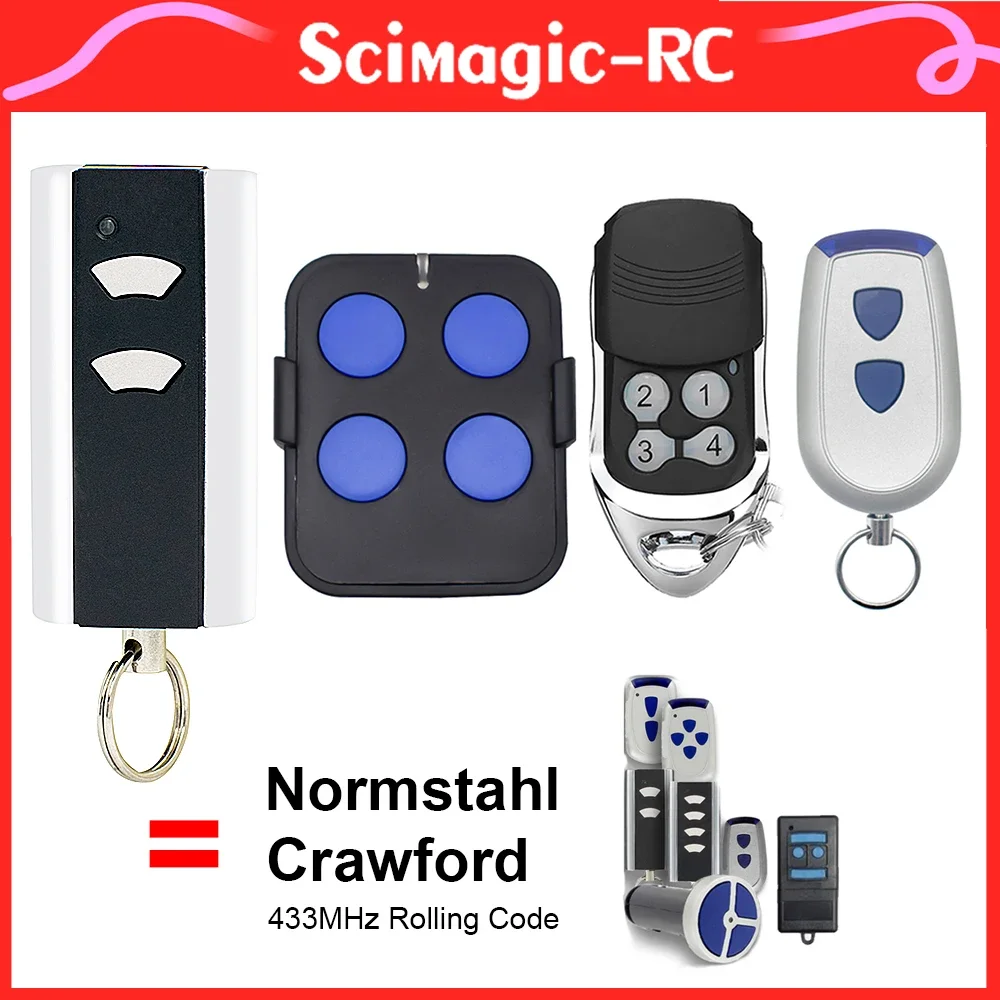 Normstahl / Crawford Standard Steel EA433 2K 4K 2KM 2KS RCU433 T433-4 N002800 Garage Door Remote Control 433.92MHz Rolling Code