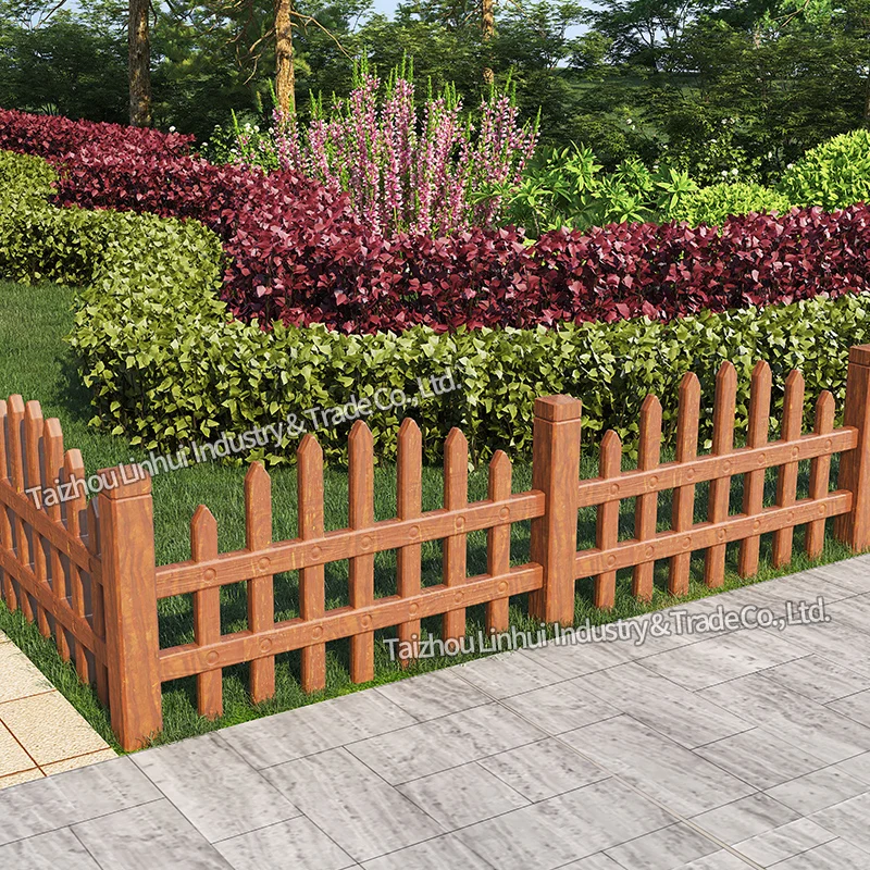 Concrete Fence Mold Cement Post Precast Balaster Plastic Railing Barrier Baluster Wood Grain Decorative Garden Landscape Forms