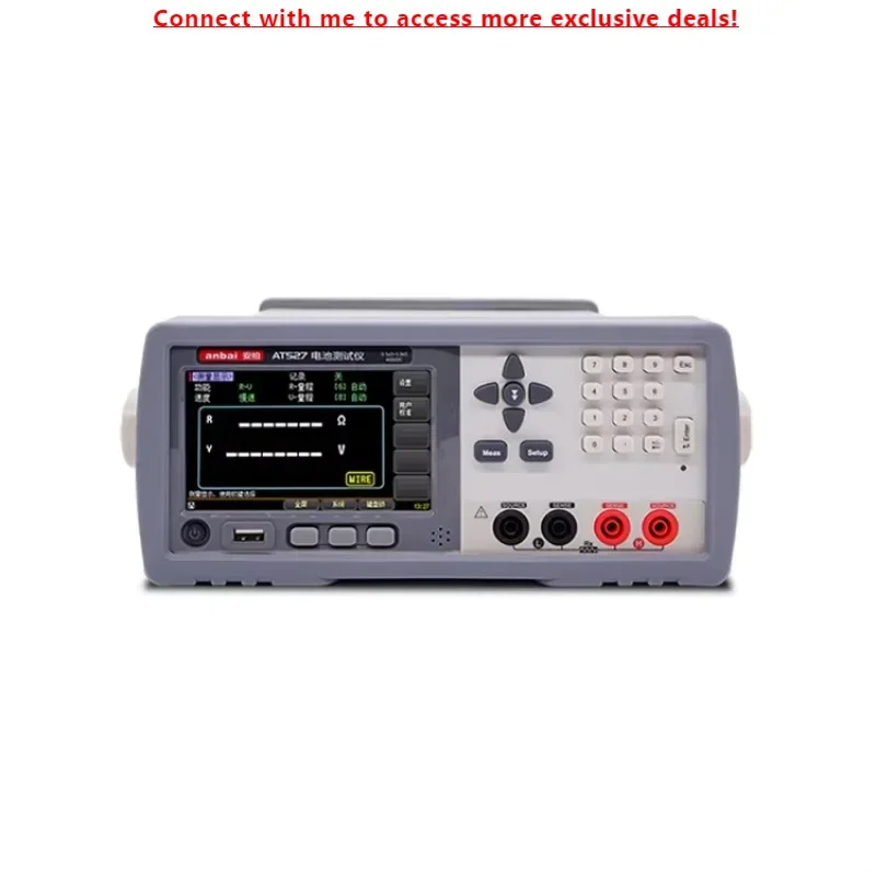

Applent AT527 AC Resistance Tester, Battery Internal Resistance Tester Test Range 0.0001mΩ~3.3000kΩ