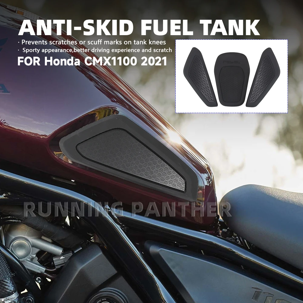 

Tankpad For HONDA REBEL 1100 CMX 1100 2021 Motorcycle Fuel Tank Pad REBEL1100 Fuel Tank Side Protection Sticker Knee pads