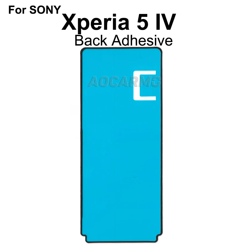 Aocarmo For SONY Xperia 5 IV X5iV XQ-CQ72 CQ62 CQ54 SO-54C Front LCD Rear Back Cover Adhesive Sticker Repair Part