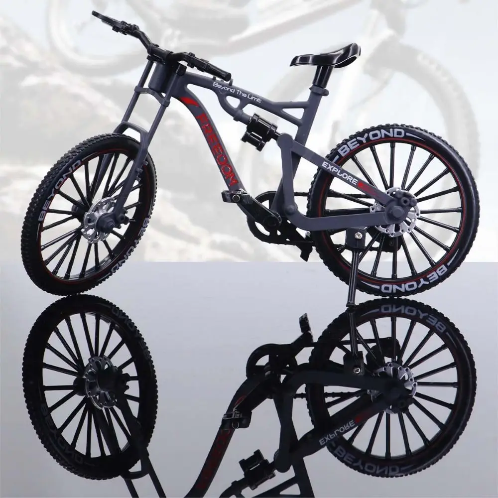 Mini modèle de vélo de course à l'échelle 1:8, ornement en métal, jouet de vélo de montagne moulé sous pression, Simulation de vélo de route BMX pour enfants