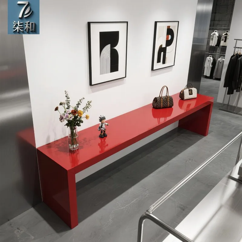 Clothing store Nakashimadai Red creative water platform Internet celebrity Display table Shoe store Women's clothing