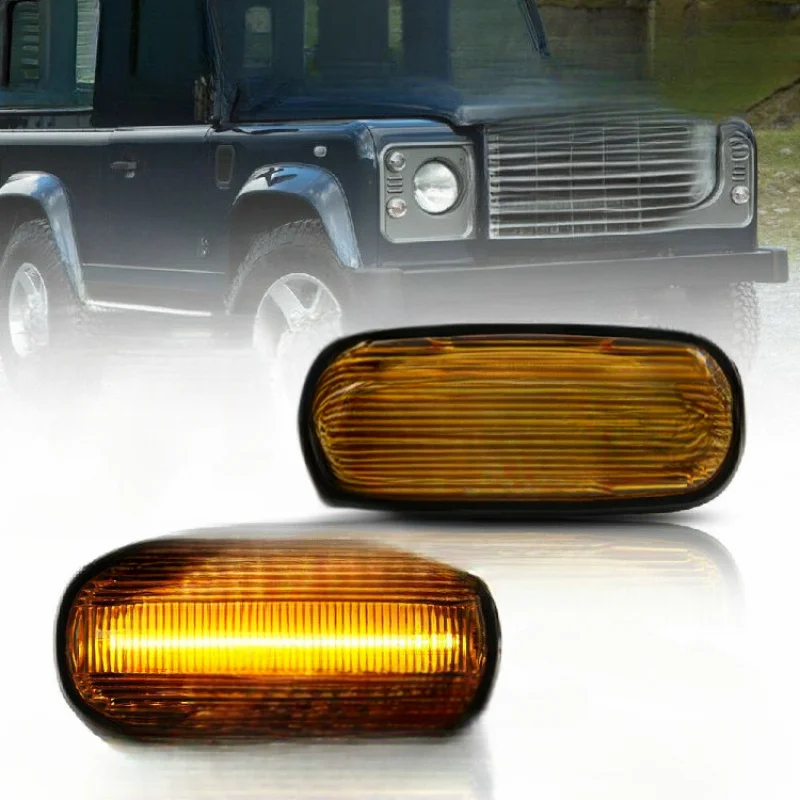 

Подходит для Land Rover Discovery 2, светодиодный автомобильный указатель поворота Land Rover Discovery 2, динамический плавный боковой индикатор