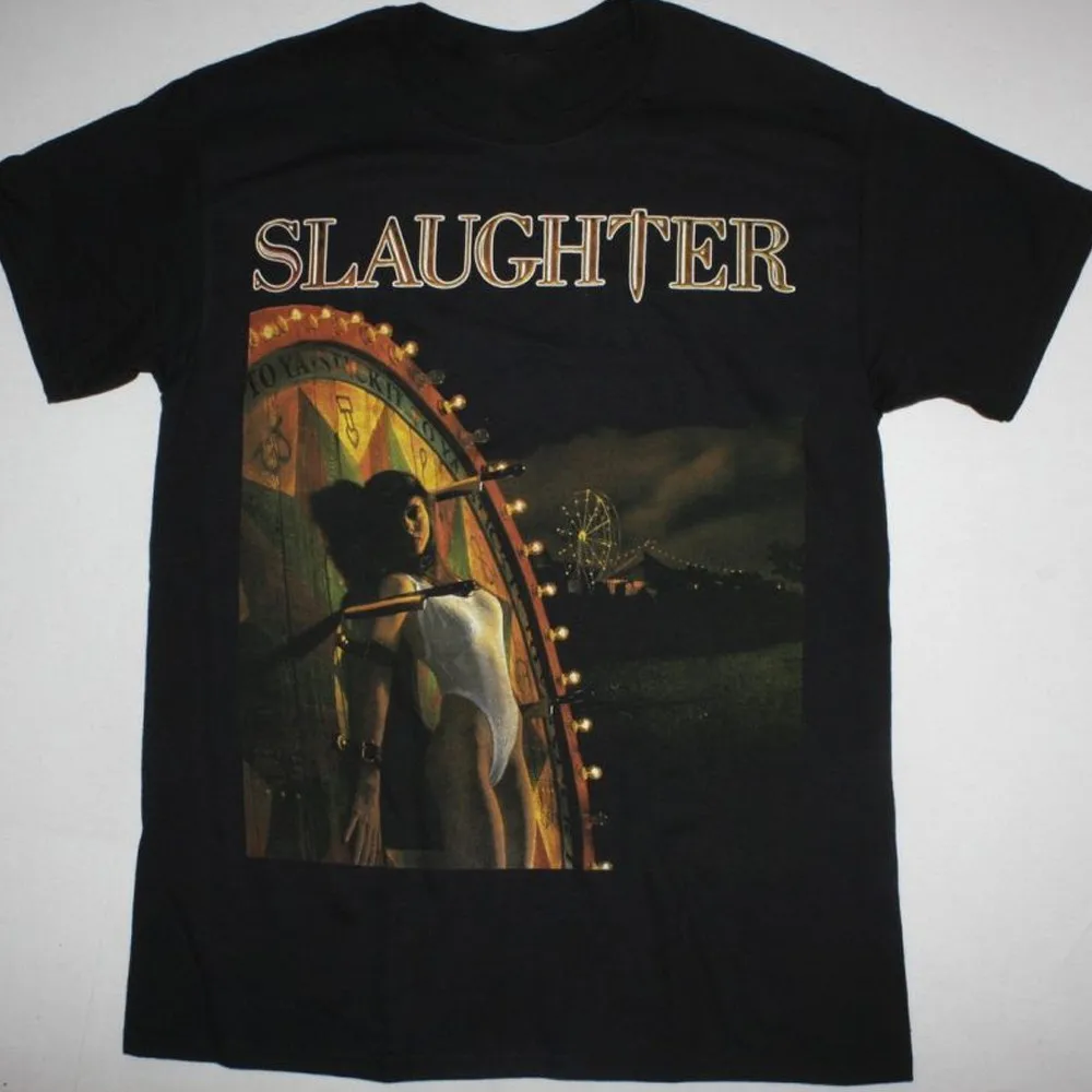 Slaughter rock band black T-shirt Unisex Tee All sizes S-5Xl 2F570