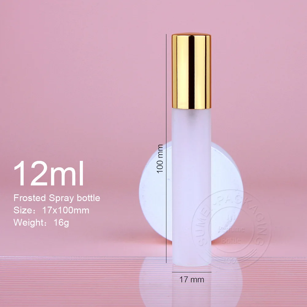 5ml12ml Scrub Spray Bottle Anodized Aluminum Nozzle Cosmetic Sub-Bottle Minis Plastic Bottles Cologne And Perfumes Woman