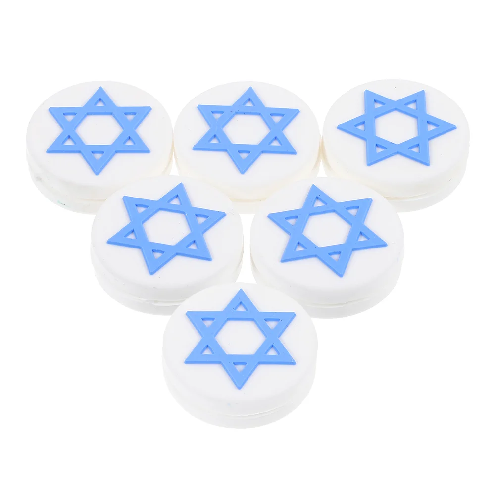 6 Pcs Shock Absorbers Tennis Racket Racquet Vibration Dampener Grip Tape Shocking