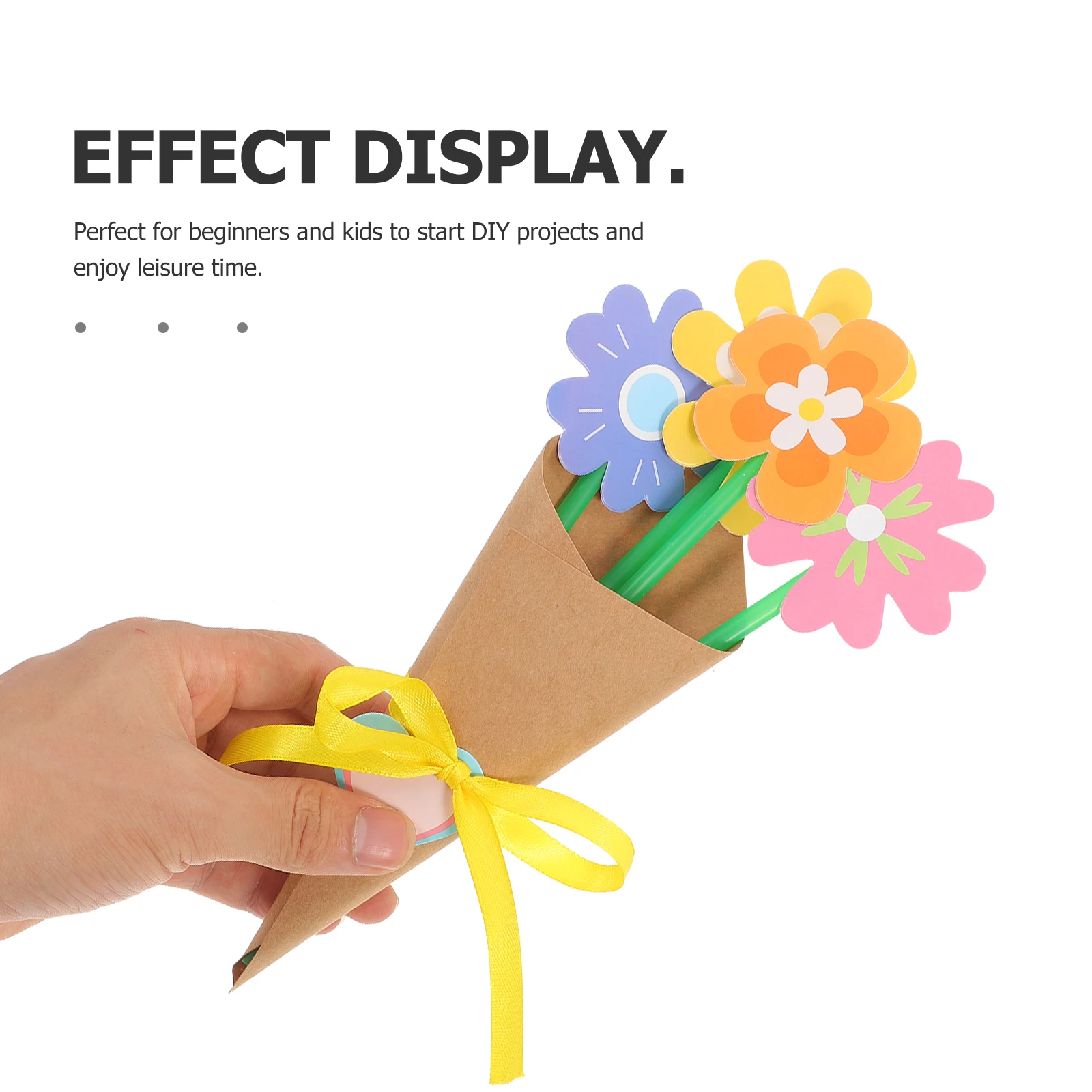 

1 set Flower Craft Kit for DIY Bouquet Beginner Handmade Floral Arranging Kit Mother's Day Crafts Bouquet Making