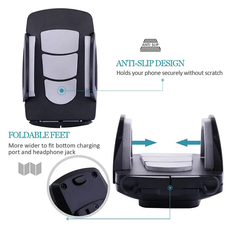 Long Arm Car 360 Rotation Phone Holder Windshield Dashboard Suction Cup Mount Auto Smartphone Sucker Support Stand