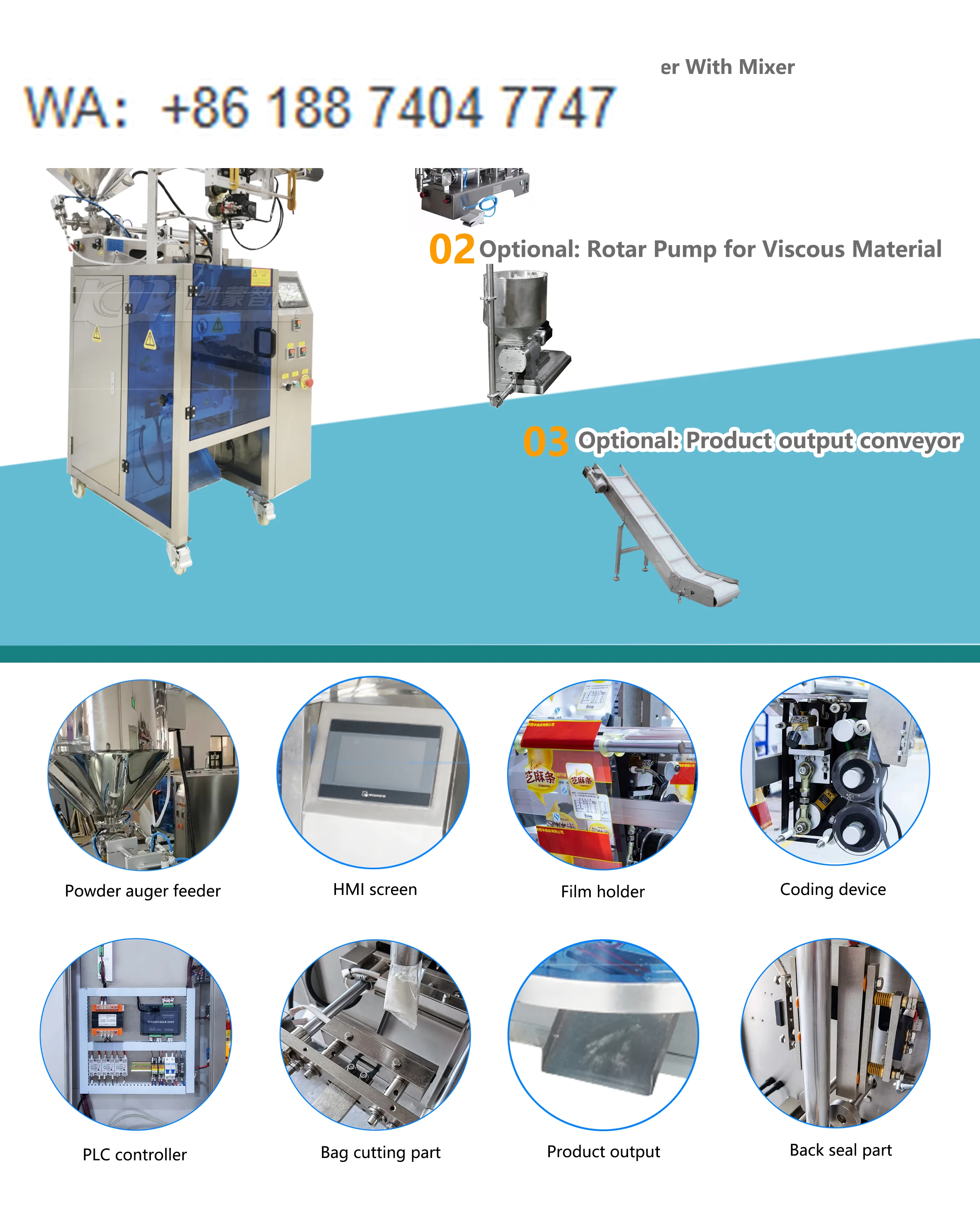 Fully Automatic Liquid Filling Packing Machine for Honey Sachet Jam Stick Bag Food Apparel Foil Pouch Packaging Labeling