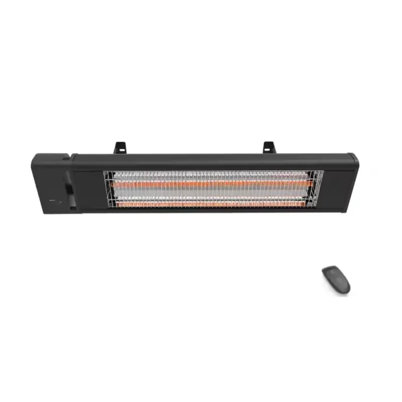 Electric Wall Mounted Heater Remote Control Outdoor Patio Heating Device Energy Saving Indoor Room Warmer Silent Operation