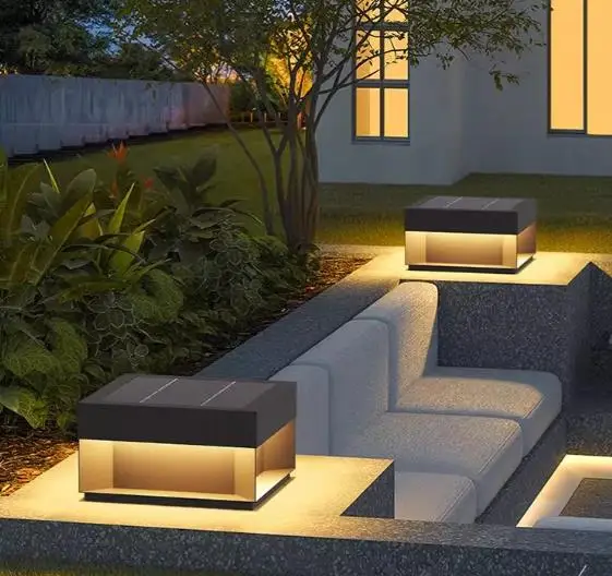 30Cm Outdoor Waterproof Garden Light Emitting Diode Villa Light Stainless Steel Garden Villa Aluminum Pillar Light