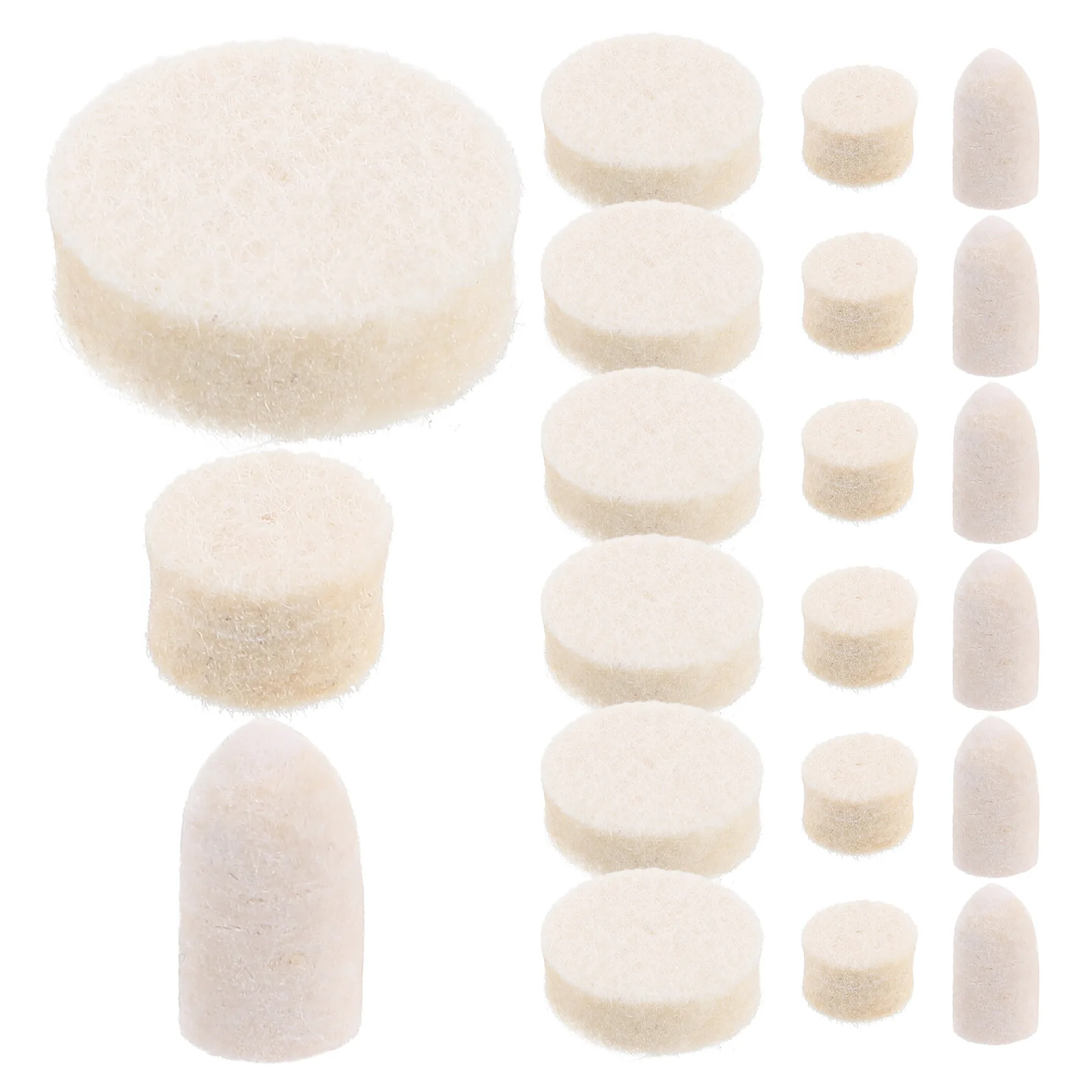 

75pcs Wool Polishing Heads Buffing Wheels Rotary Tool Accessories Metal Resin Jewelry Polishing Kit Precision Grinding Heads