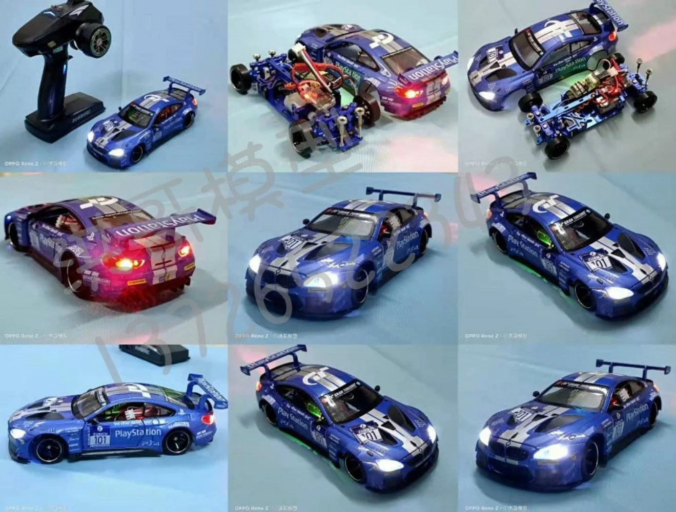 FATJAY MINI-Q8 Full Metal Hollow Chassis Plate Extended Version for 1/24 Body Shell Upgrade