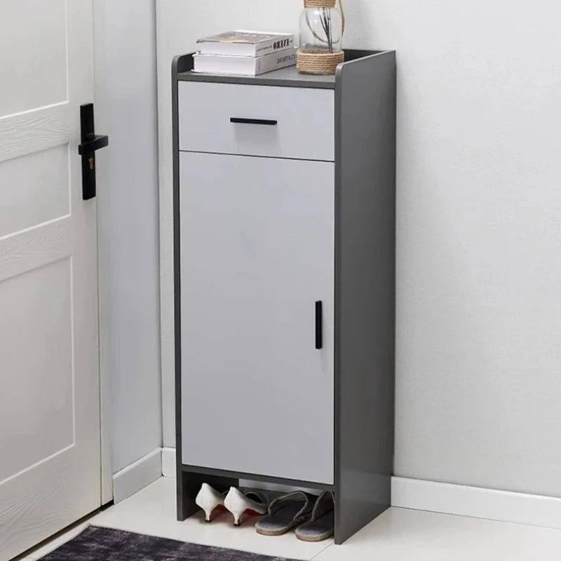 Tall Narrow Nordic Shoe Cabinet Modern Multi Layer Space Saving Shoe Cabinet New Wooden Organizador De Zapatos Home Furniture