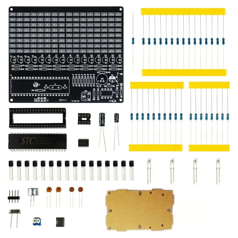 

B44C Spectrum Melody Lamp LED Soldering Kit Sound-Control Rhythm Display Project Electronic Fabrication DIY Music Kit