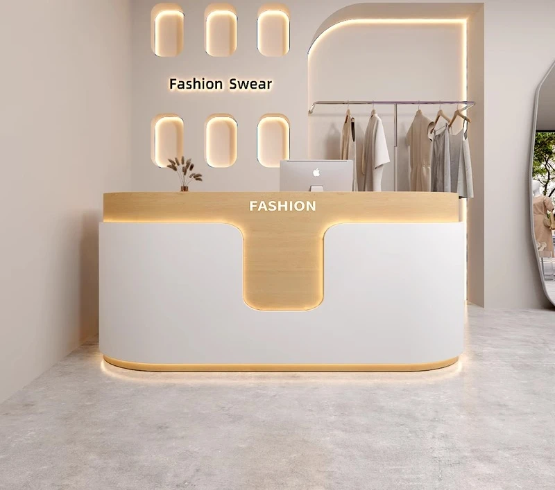 

Small paint clothing store beauty salon front desk children's clothing mother and baby store counter men's and women's clothing