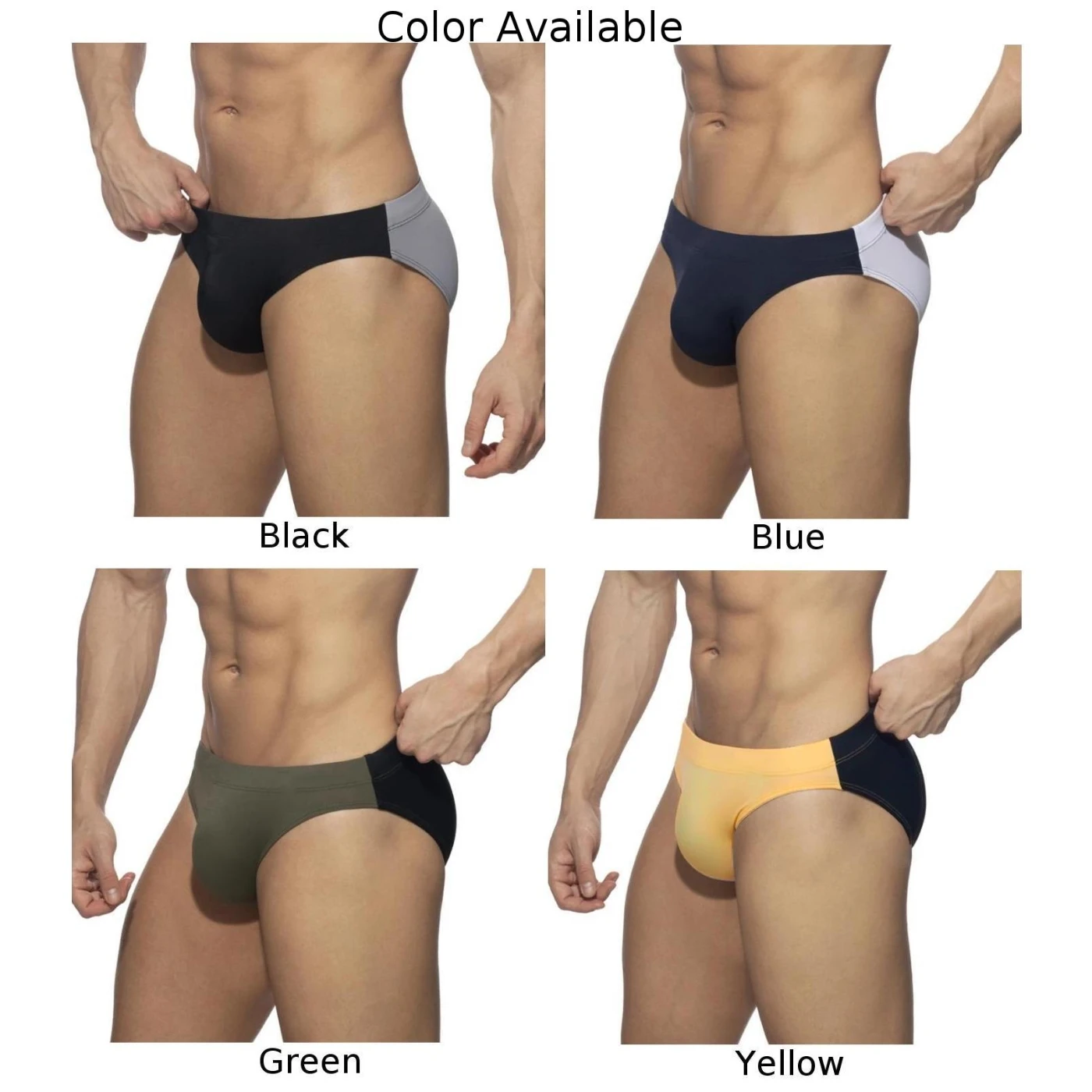 Mens Sexy Briefs Bikini Swimming U Convex Pouch Underwear Swimsuit Swim Bottom Beach Shorts Swimwear Trunks