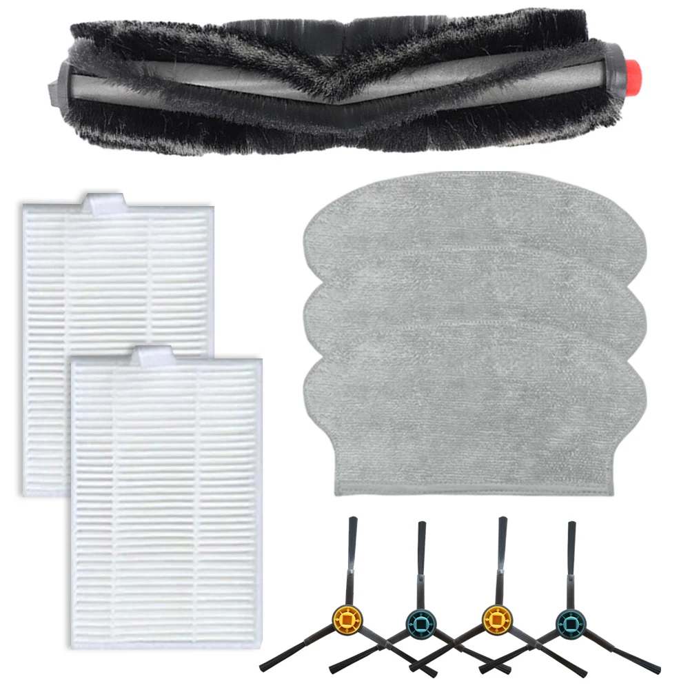 Main Side Brush Kits For Midea M6 VCR21LDSW Vacuum Cleaner Replacement Accessories Main Side Brushes Filters Mop Cloths