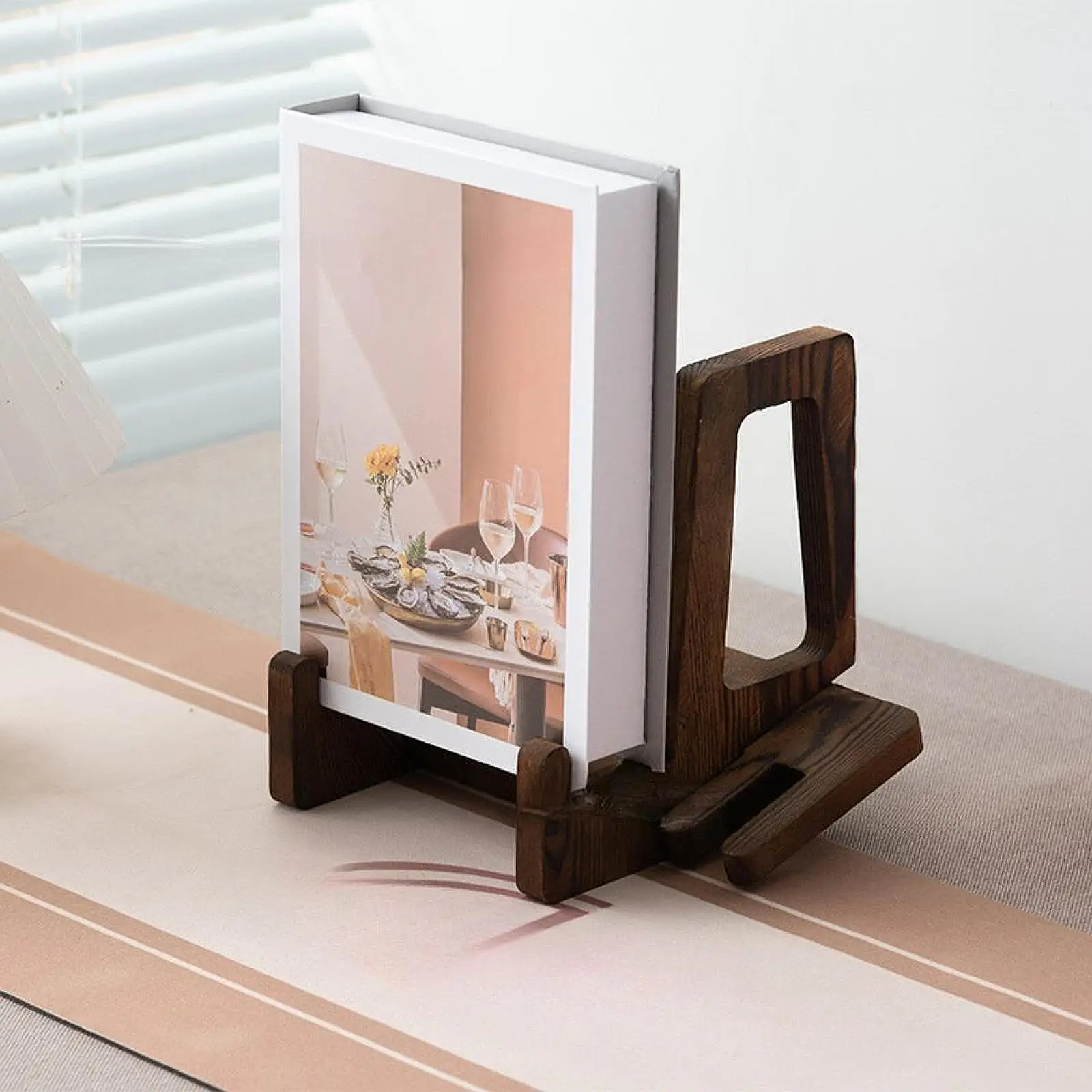 Cook Book Stand Adjustable Table Cookbook Holder for Dish Vinyl Records Cafe