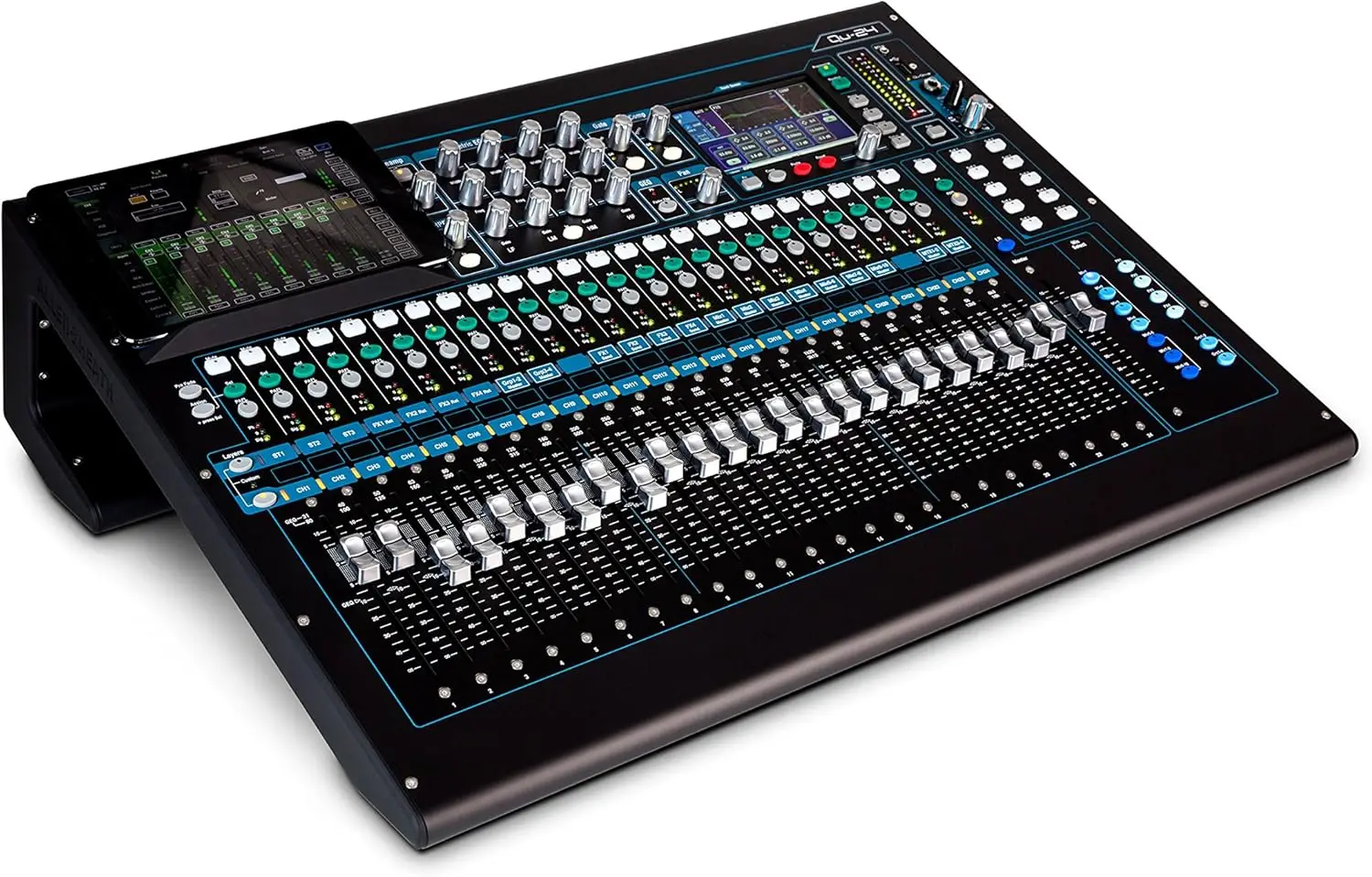 

Allen & Heath QU-24C Chrome Digital Mixer 30 Inputs 24 Outputs Compact Design Pro Audio
