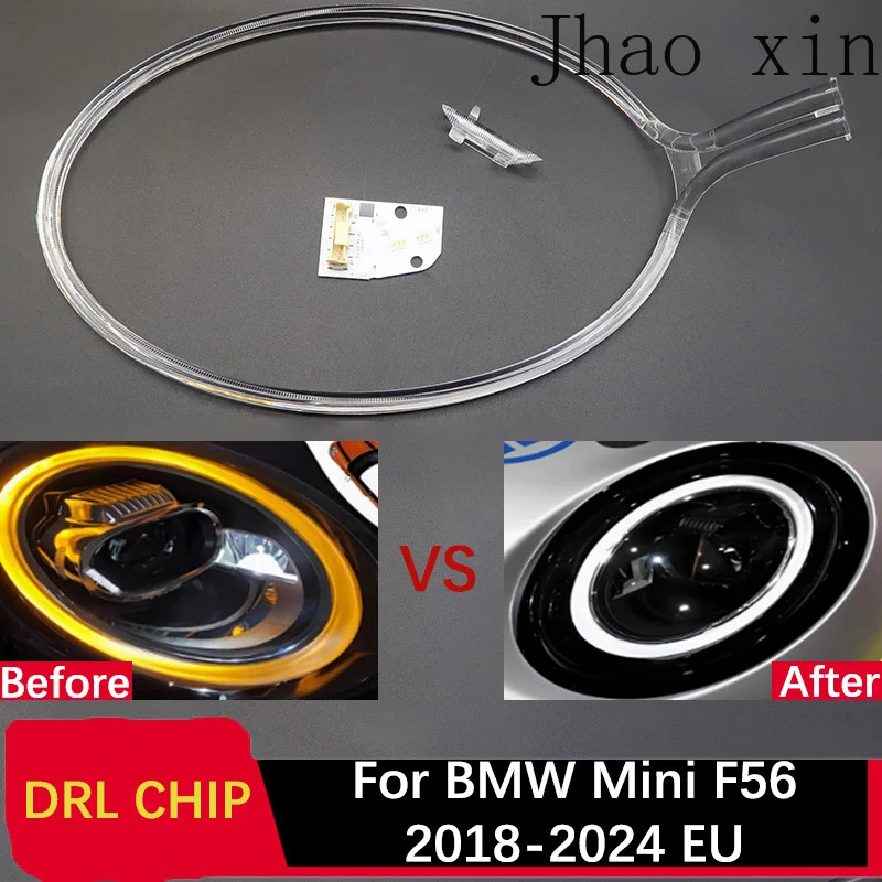 Lampenröhre Autoscheinwerfer DRL CHIP für BMW MINI F56 2018-2024 Europäische Version Vorschaltgerät Modul Angel Eye Weißlicht Leiterplatte