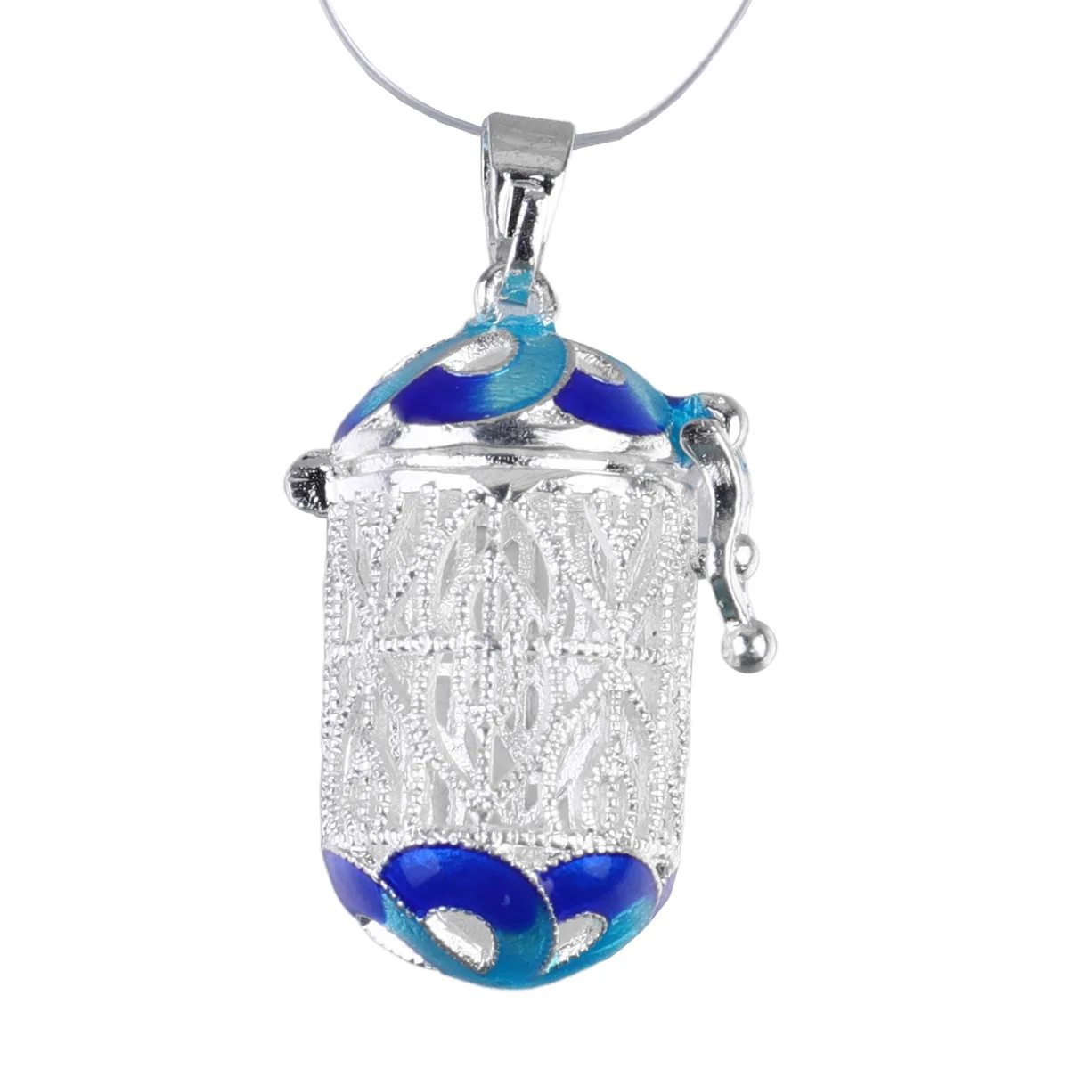 

Hollow Perfume Bottle Pendant Holder Oil Diffuser Case DIY Jewelry Hanging Aromatherapy Necklace Accessories Stylish