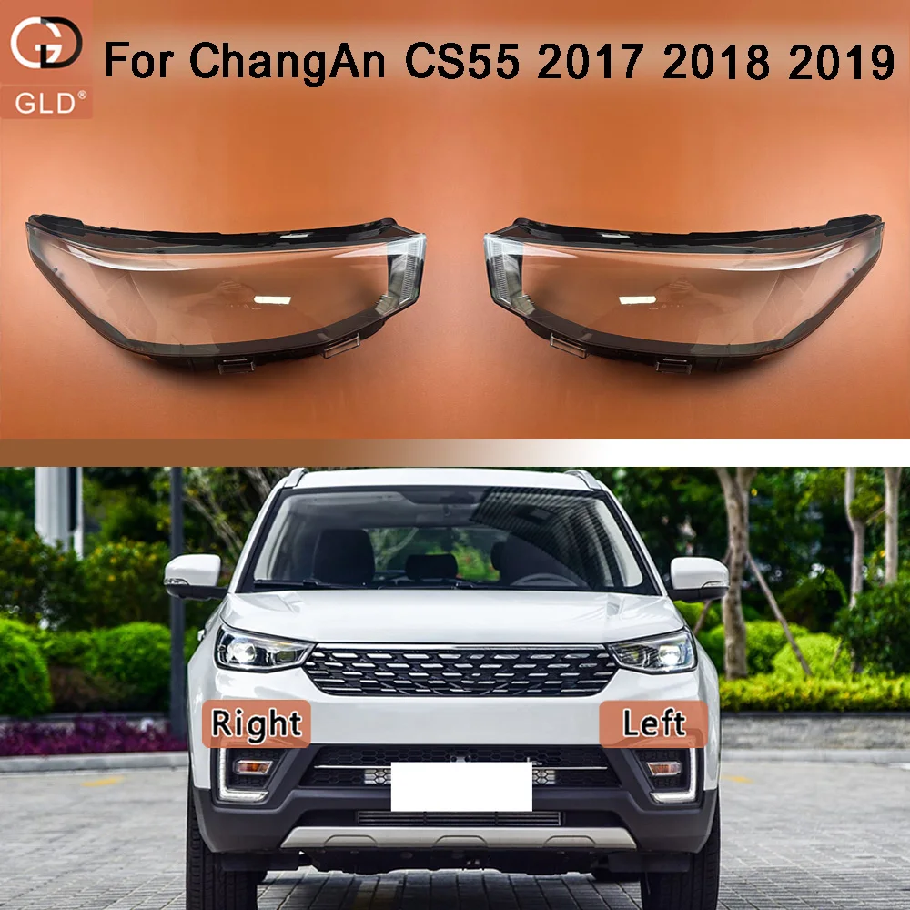 

Front Headlight Cover Transparent Mask Headlamp Lamp Shell Plexiglass Replace Original Lampshade 2017 2018 2019 For ChangAn CS55