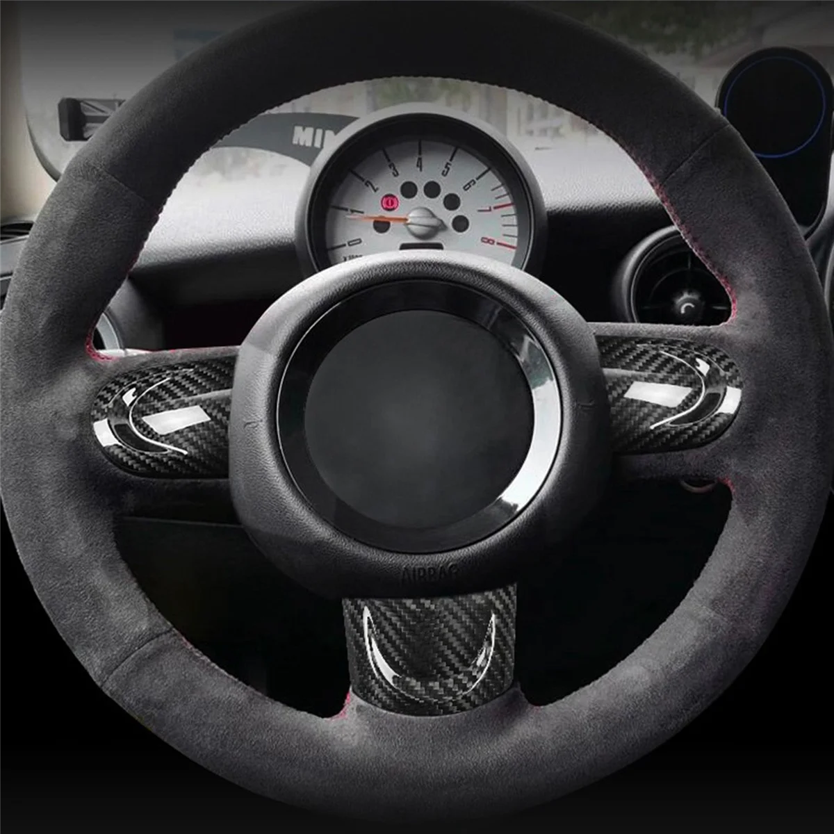 

Крышка рулевого колеса из углеродного волокна, накладка на руль, крышка приборной панели, литье для MINI COOPER R55 R56 R57