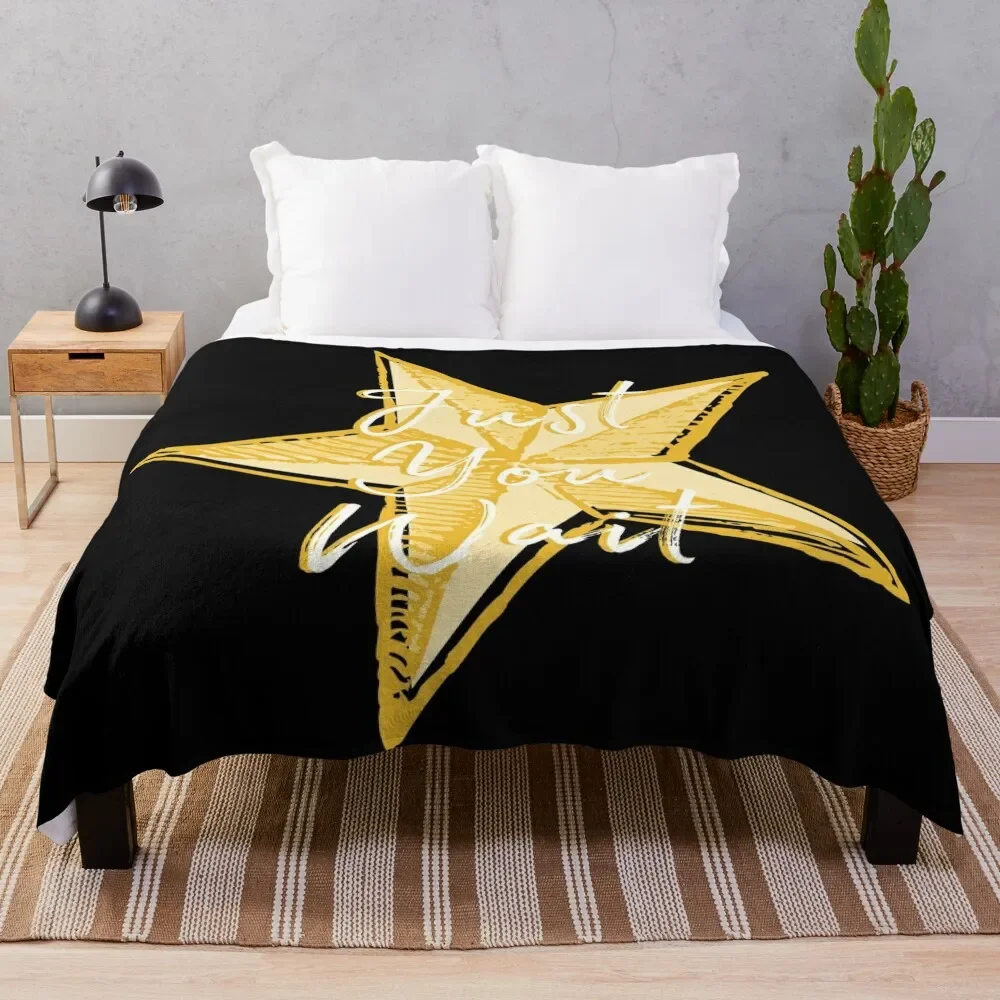 

Hamilton Quote // Just You Wait Throw Blanket Thin Soft Blanket for Summer Night Sleeping