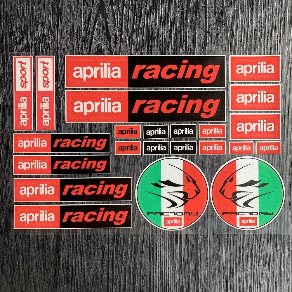 For Aprilia Motorcycle Reflective Sticker Fuel Tank Fairing Decorative Helmet Sticker For DORSODURO 750 FACTOR RSV RS Tuono SR50