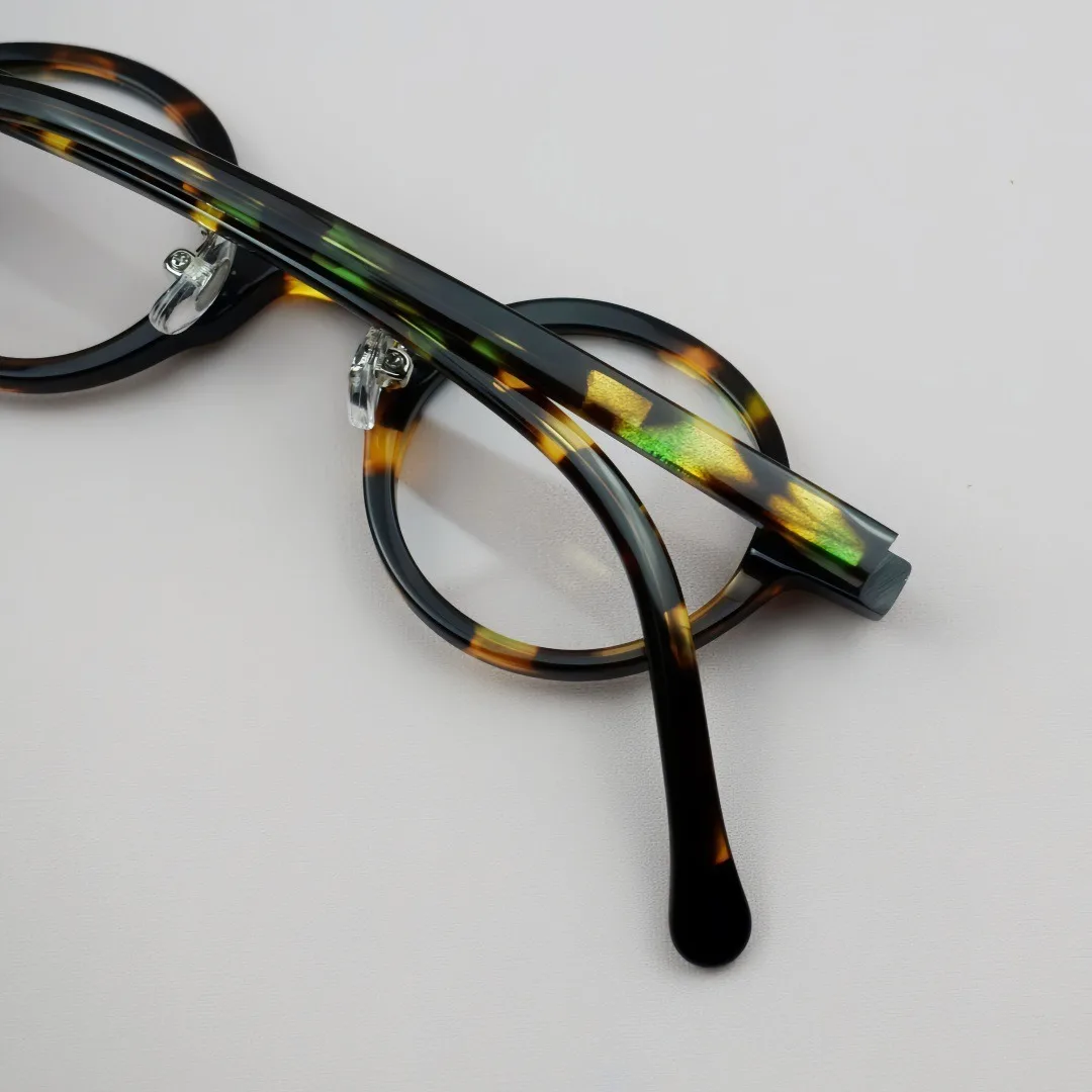 Ацетатная оправа для очков, мужские ретро винтажные круглые очки, женские японские очки, сверхлегкие очки