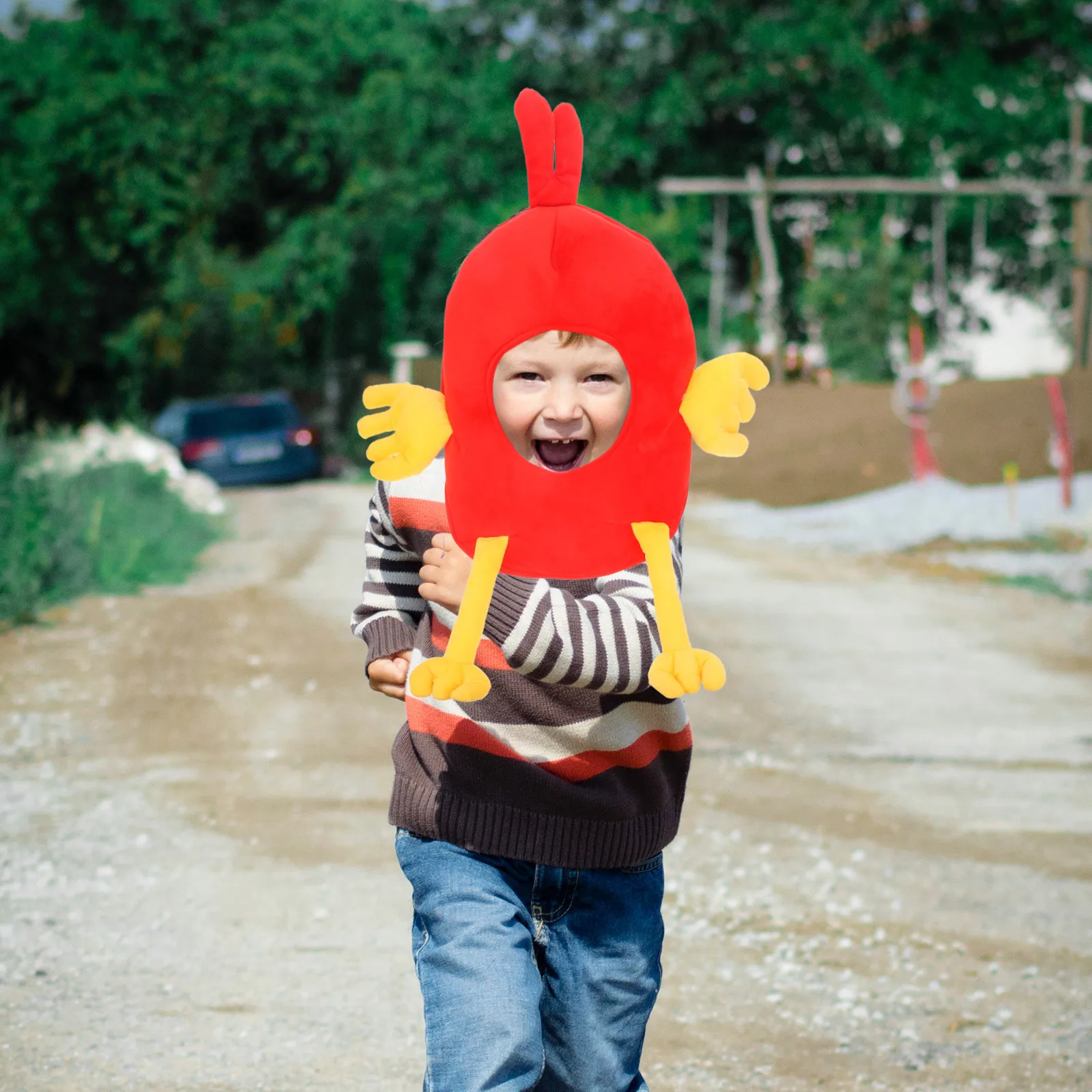 

Chicken Hats Funny Costume Hat for Adults Kids Party Accessories Soft Material Novelty Headwear Animal Props