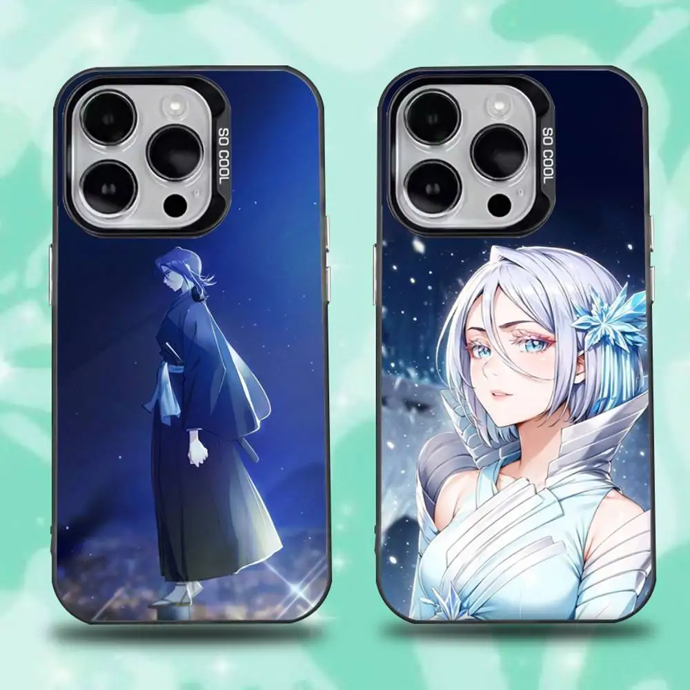 

R-Rukia Anime K-Kuchiki Phone Case For iPhone 16,15,14,13,12,11,Pro,Max,Plus,Mini,XS,SE Anti Fall Black Matte Hard Bumper