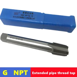 G NPT 55 °/60 ° HSS Lengtheningpipe thread tap 1/8 1/4 3/8 1/2 3/4 1 inch, used for internal thread tapping tools in water pipes