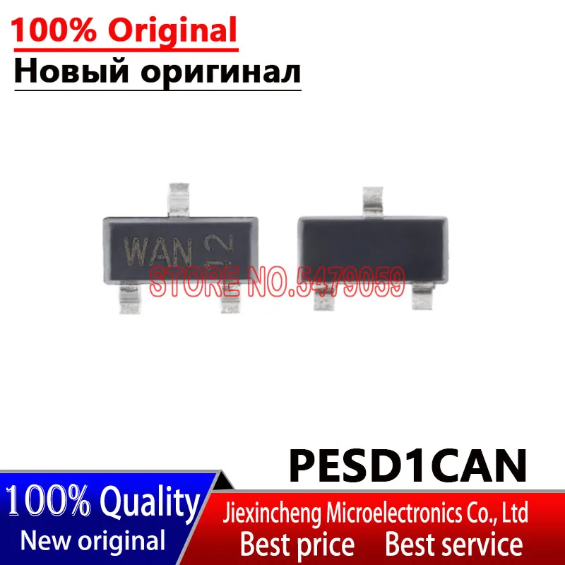 10-шт-pesd1can-Маркировка-chan-sot23-3-esd-антистатический-чип-защиты-диодов-Новый-оригинальный