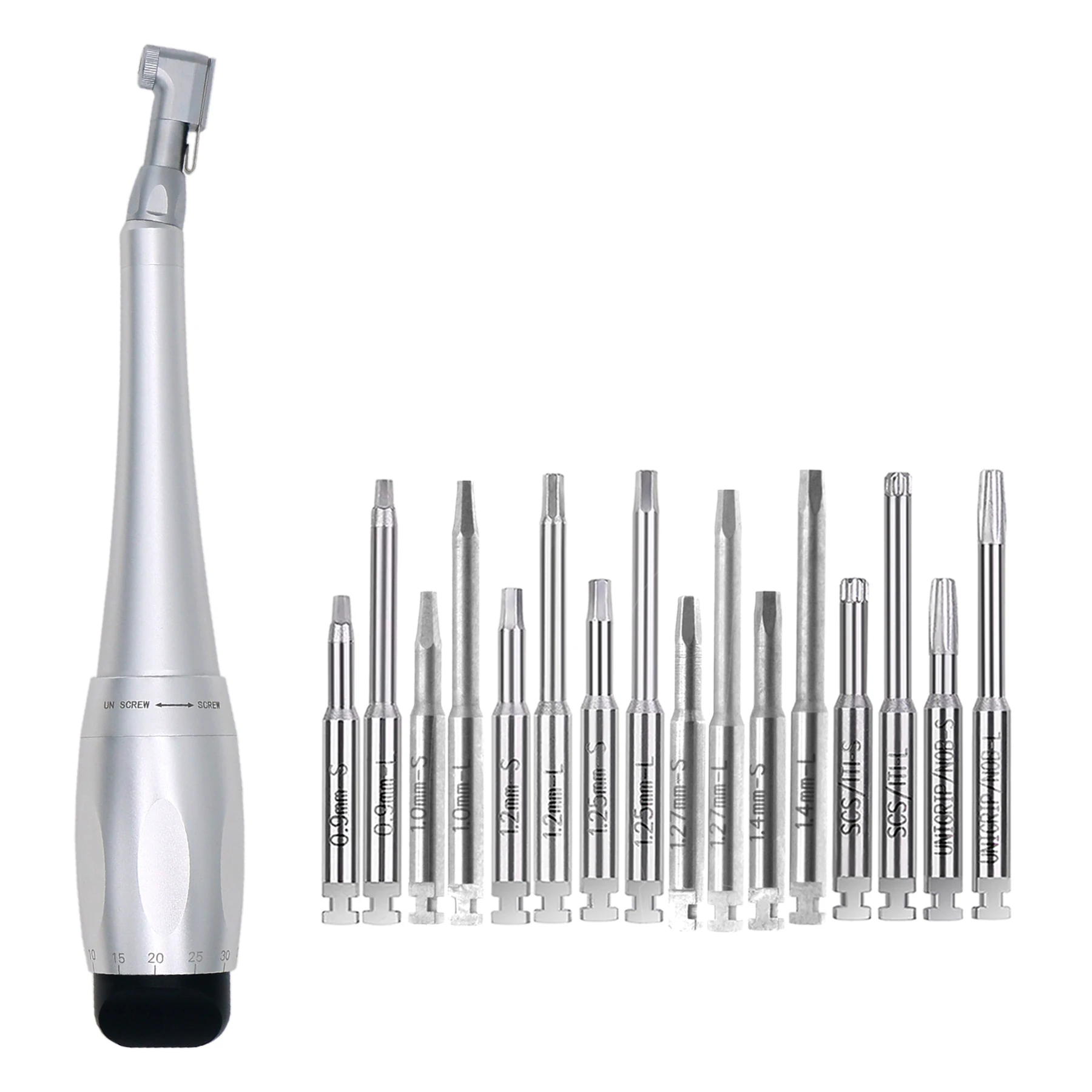 Dental Implants Driver Abutmentss Screw Screwdriver For Low Speeds Contra Angle Screw Driver Universal Restoration Tools Kit