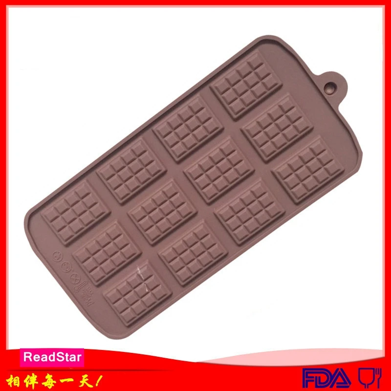 1PCS ReadStar 12CO036RD023 Chocolate Black Silicone Molds 12 Cavities Baking Mould DIY Cake Chocolate Soap Mold