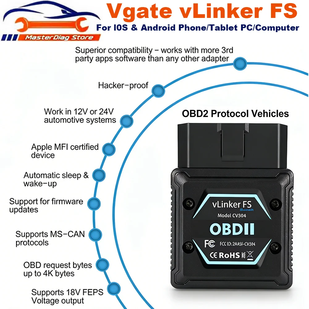 Vgate Vlinker Fs Bt… - image